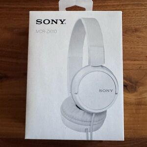 Sony MDR-ZX110 White Stereo Headphones
